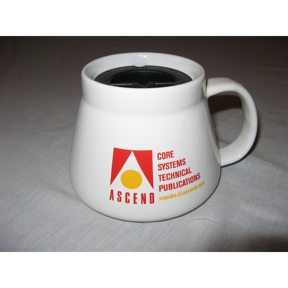 Ascend CSPUBS Core Syetems Technical Publication Non Spill Lid Coffee Mug Cup